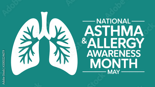 National Asthma and Allergy Awareness Month in May health campaign