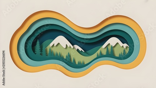 Generative AI- vector illustration of an abstract background