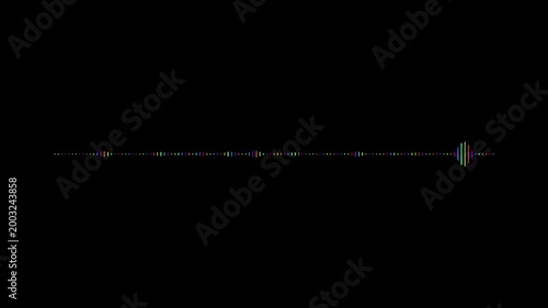 Abstract digital data flow animation with glowing blue lines and particles on black background