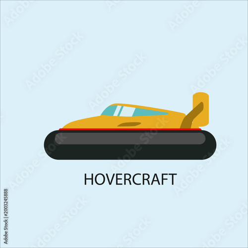 Foto Yellow Hovercraft Vehicle