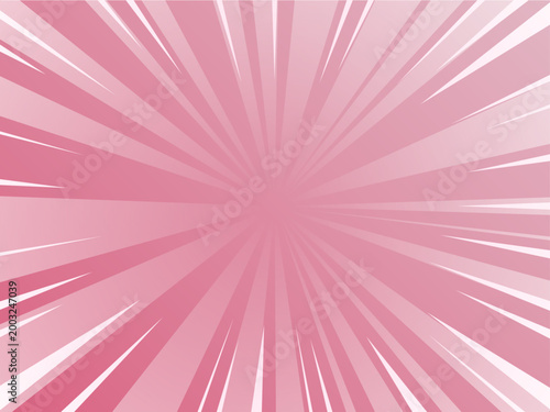 可愛くてポップな集中線