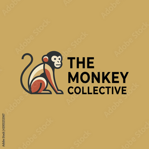 Photography A stylized monkey graphic representing a creative collective, emphasizing collaboration, innovation, and a playful approach to artistic endeavors