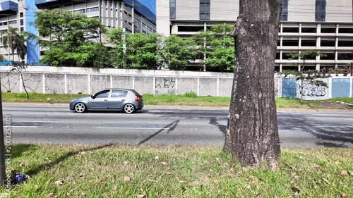 Urban Traffic Flow with Cars and Motorcycles on City Avenue