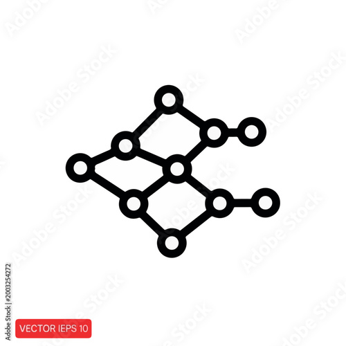 A minimalist dark blue square icon template featuring subtle vector graphic file format indicators.