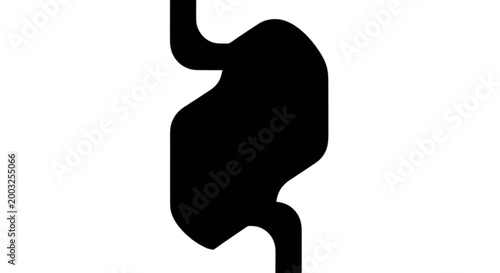 silhouette of pregnant woman holding belly against white background