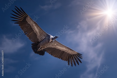 vulture in flight
