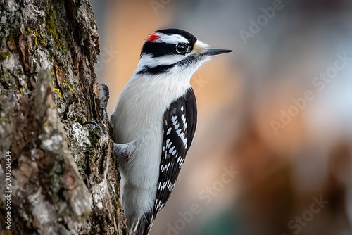 woodpecker perched on tree