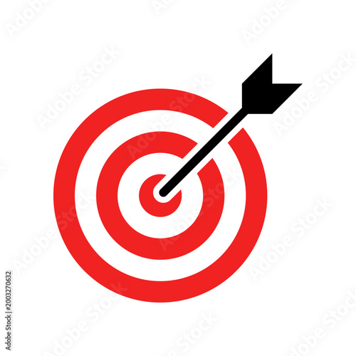 Target with arrow icon