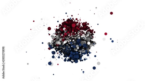 Netherlands Flag Icon Forming from Particles Animation
