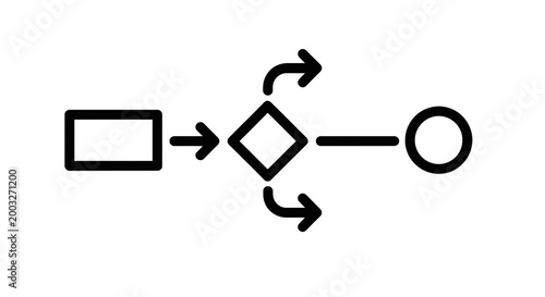 Flowchart decision making process diagram.