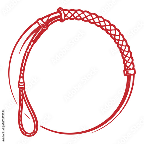 Black Riding Crop Vector Silhouette - Professional Horse Whip Icon for Equestrian Sports, Training and Horse Racing Isolated on White