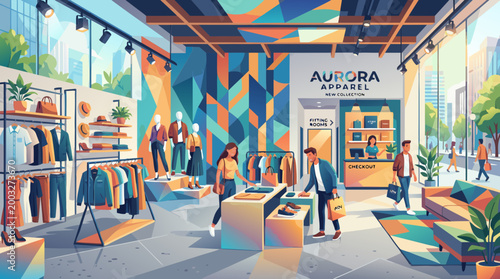 Vibrant Urban Fashion at Aurora Apparel
