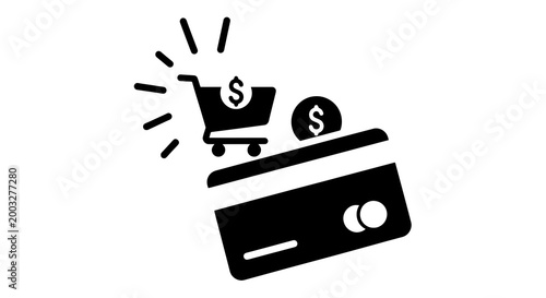 Online shopping payment credit card.