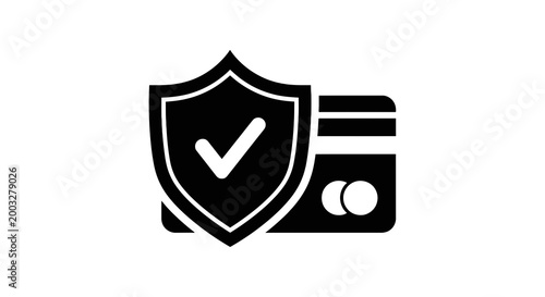 Secure credit card with shield protection.