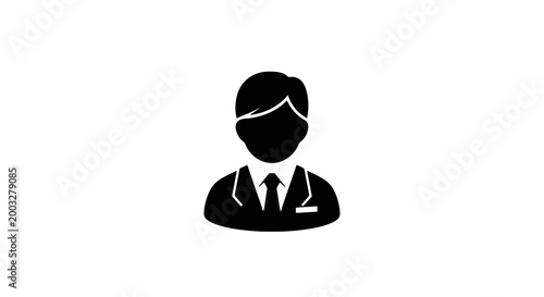 Businessman Wearing Sunglasses and Mask.