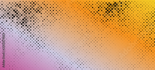Tableau sur toile Vector halftone for backgrounds and designs