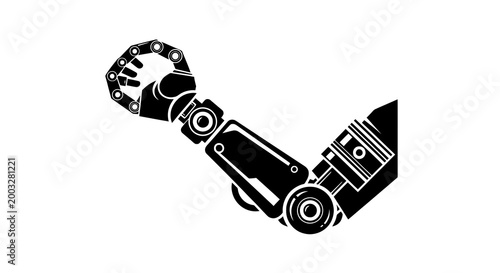 Robot Arm Industrial Machine Part.