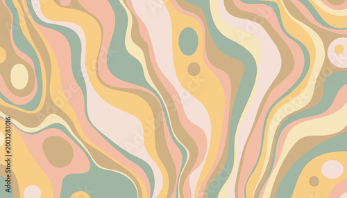 Abstract colorful art background with simple doodle style.