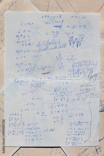 Obraz na plátně High School Math Problem Solving