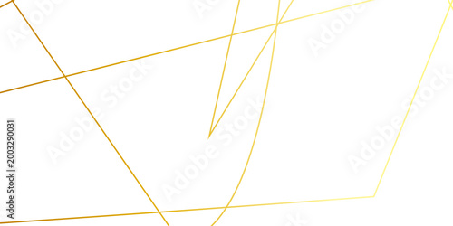 Sophisticated Transparent Background Featuring Metallic Gold Polygonal Lines, Modern Geometric Luxury Vector Art Deco Style Design