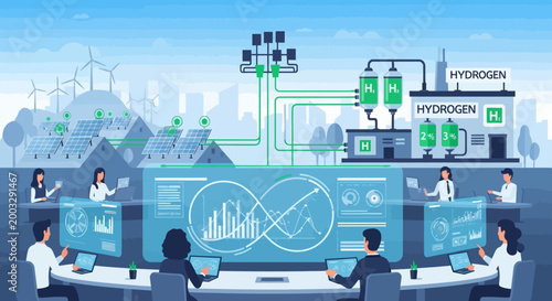 Green Hydrogen Energy Production Management and Renewable Power Plant Monitoring