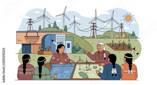 Indigenous People Planning Sustainable Wind Energy Project