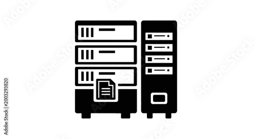 Servers and data storage systems.