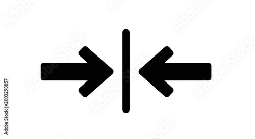 Black arrows pointing opposite directions.