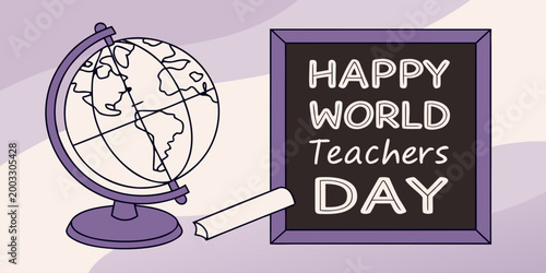 Happy World Teachers’ Day Illustration