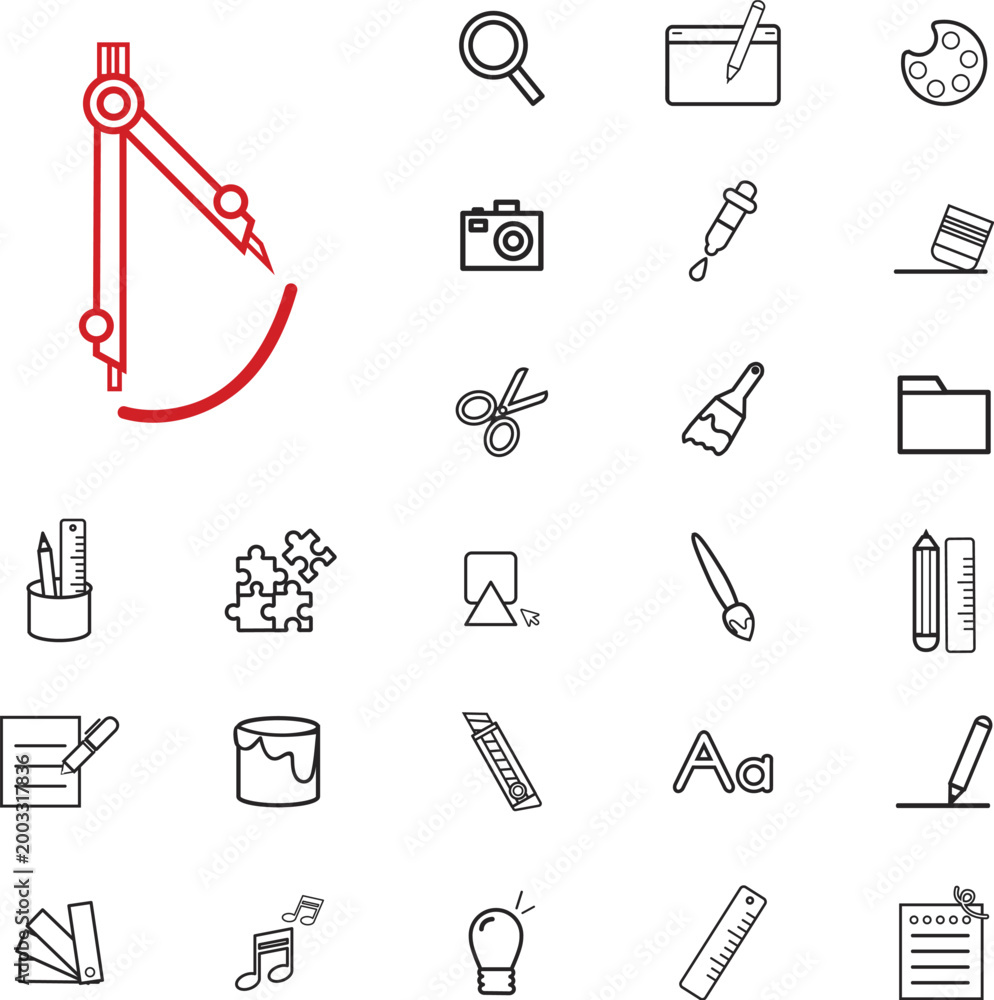Obraz premium creative design, artistic tools