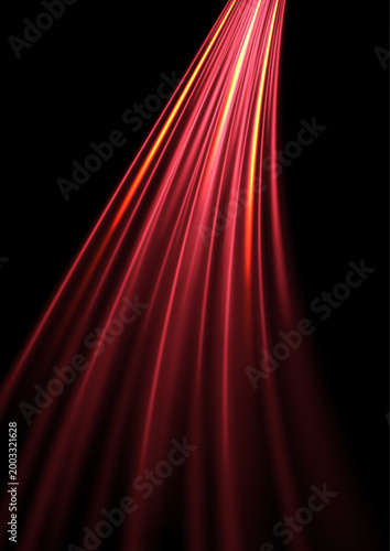 Modern Neon Wave Lines Abstract Technology Background	
