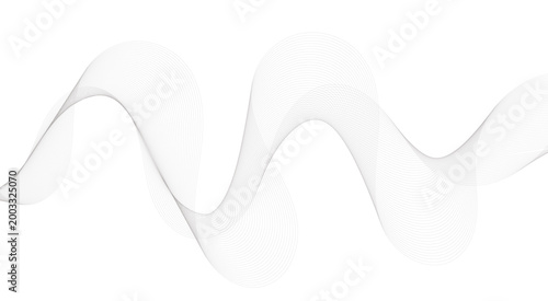 Abstract wave line. Digital frequency equalizer. digital Stylized line art background. 