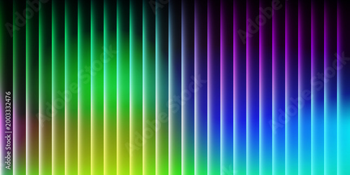 Foto Abstract background with vertical glowing neon lines in a vibrant gradient spect