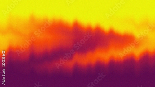 Abstract optical illusion with layered yellow orange red purple gradient waves forming dynamic heatmap motion depth textured pattern