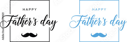 Father's day greeting cards elegant designs with mustaches