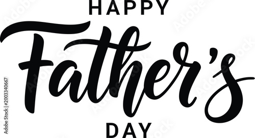 Happy father's day celebration a heartfelt calligraphy design