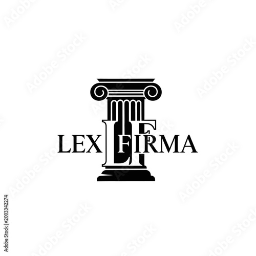 Lex Firma law firm logo design.