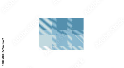 Abstract blue plaid pattern with varying shades