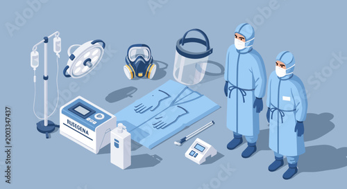 Medical Protective Equipment and Healthcare Supplies Collection.