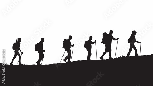 silhouettes of people