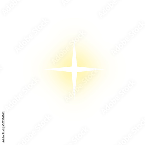 Yellow Glowing Star