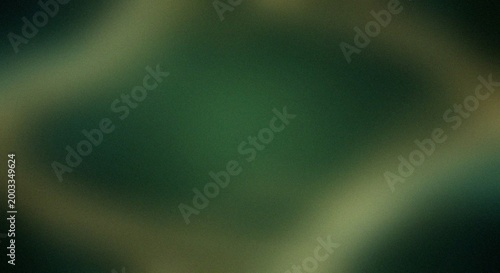 Billede på lærred Abstract blurred green and brown gradient background Grainy Noise Texture Design