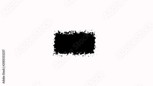 Ink black brush paint stroke stock animation on white background suitable for titles or other your text. Black line brush strokes animation footage for video effect element