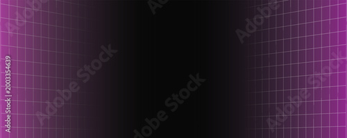 Pink glow neon wireframe background. Shining checkered grid floor plane in deep perspective. Bright retro futuristic diagonal wallpaper. Arcade game sci fi matrix rotating surface. Vector backdrop