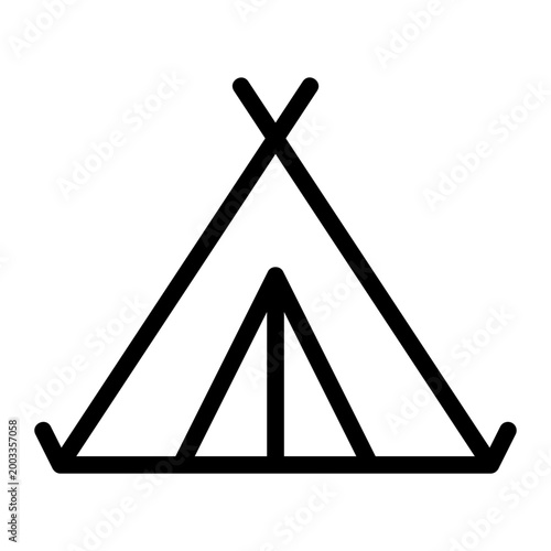 tent line icon