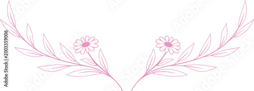 Elegant Pastel Floral Symmetrical Decorative