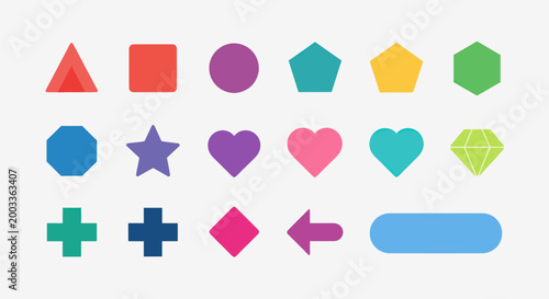 Colorful geometric shapes illustration Free Download Colorful geometric shapes illustration - GFXLoad