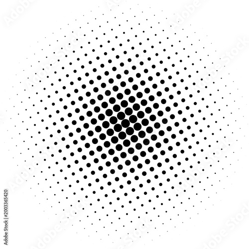 Tableau sur toile Dot Circle Shape