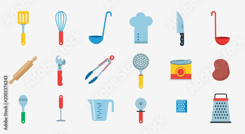 Kitchen utensils illustration