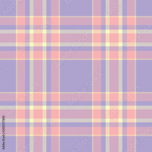 Suite check pattern texture, pretty background tartan textile. Grungy fabric vector seamless plaid in light and indigo colors.